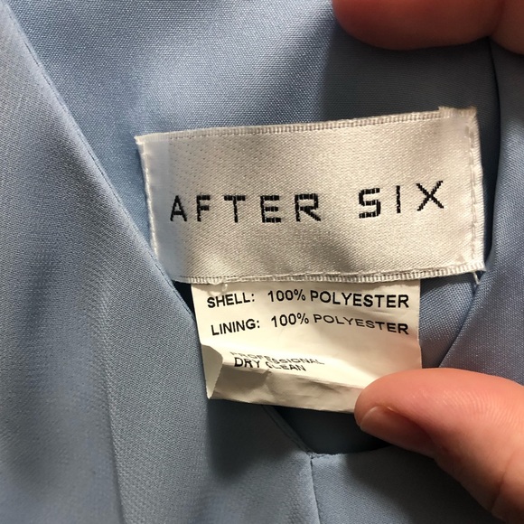 Light Blue After Six Bridesmaid Dress- size 22 - Picture 3 of 9